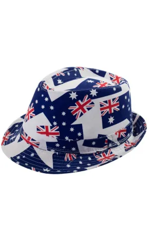 Australian Flags Adults Trilby Fedora Hat