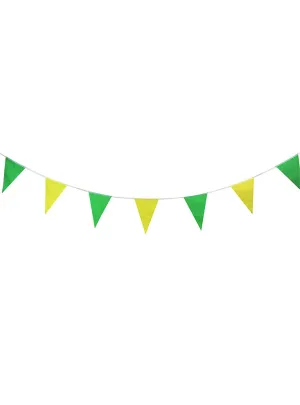 Australian Green And Gold 5m Long Triangle Party Bunting