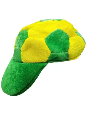 Australian Green and Gold Plush Soccer Ball Cap