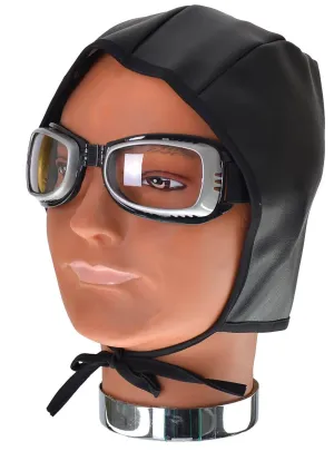Aviator Cap and Goggles Accessory Set
