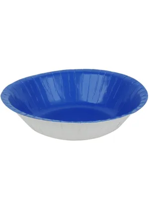 Azure Blue 18cm 20 Pack Paper Party Bowls
