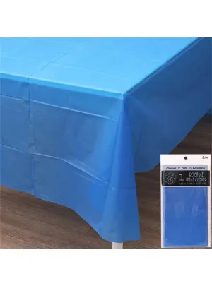 Azure Blue 270cm Plastic Table Cover