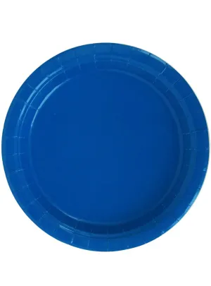 Azure Blue Small 18cm 20 Pack Paper Party Plates