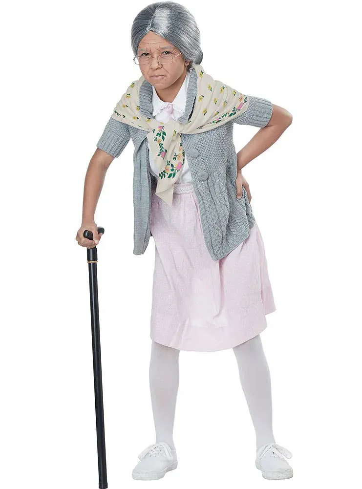 Babushka Girls Old Lady Costume Accessory Kit