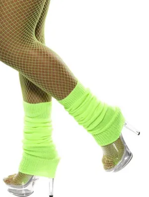 Back to the 80s Neon Green Leg Warmers