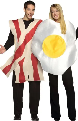 Bacon and Egg Novelty Adults Couples Costume