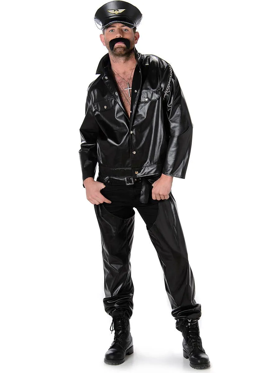 Bad Biker Mens Village People Costume