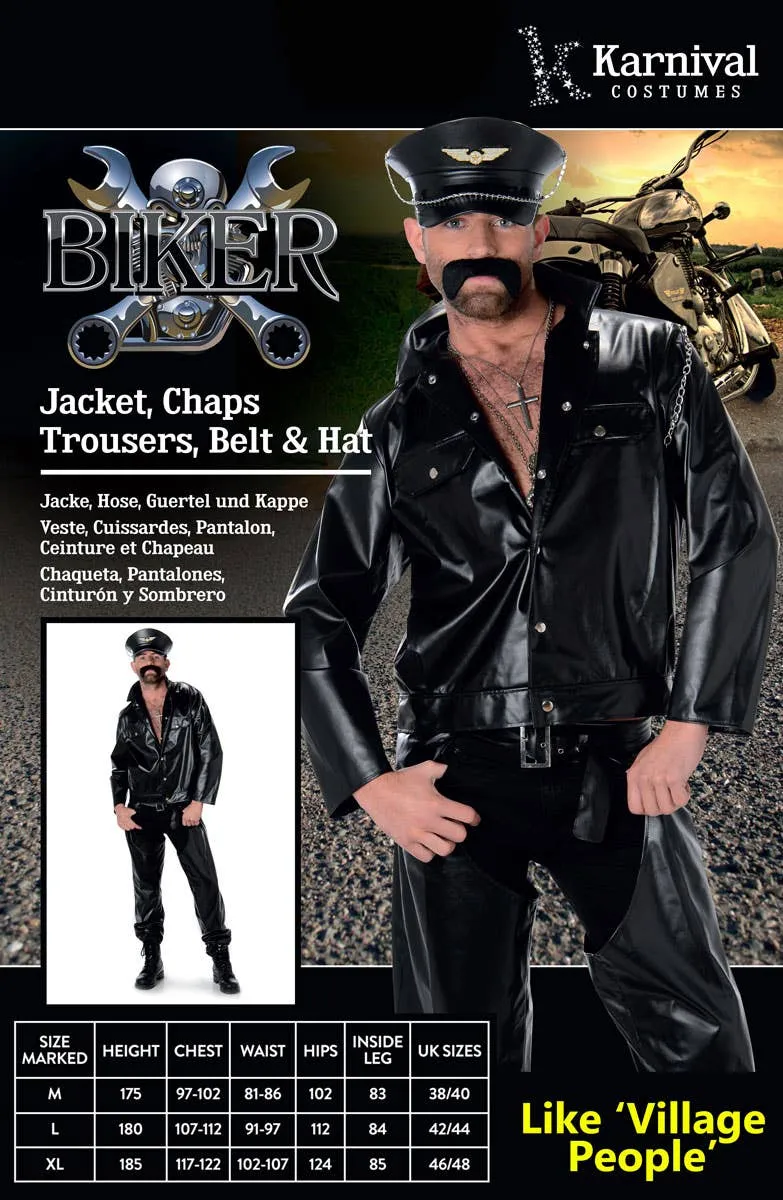 Bad Biker Mens Village People Costume