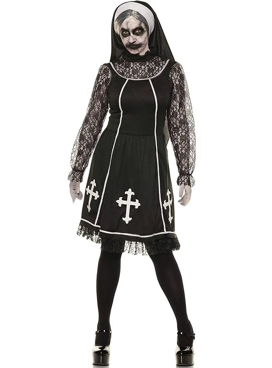 Bad Habit Evil Nun Womens Halloween Costume