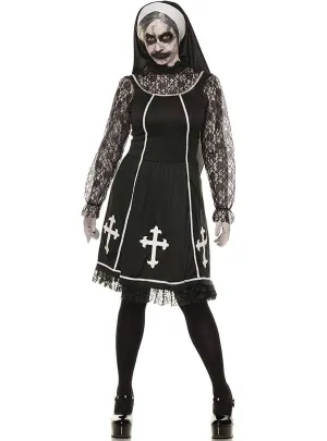 Bad Habit Evil Nun Womens Halloween Costume