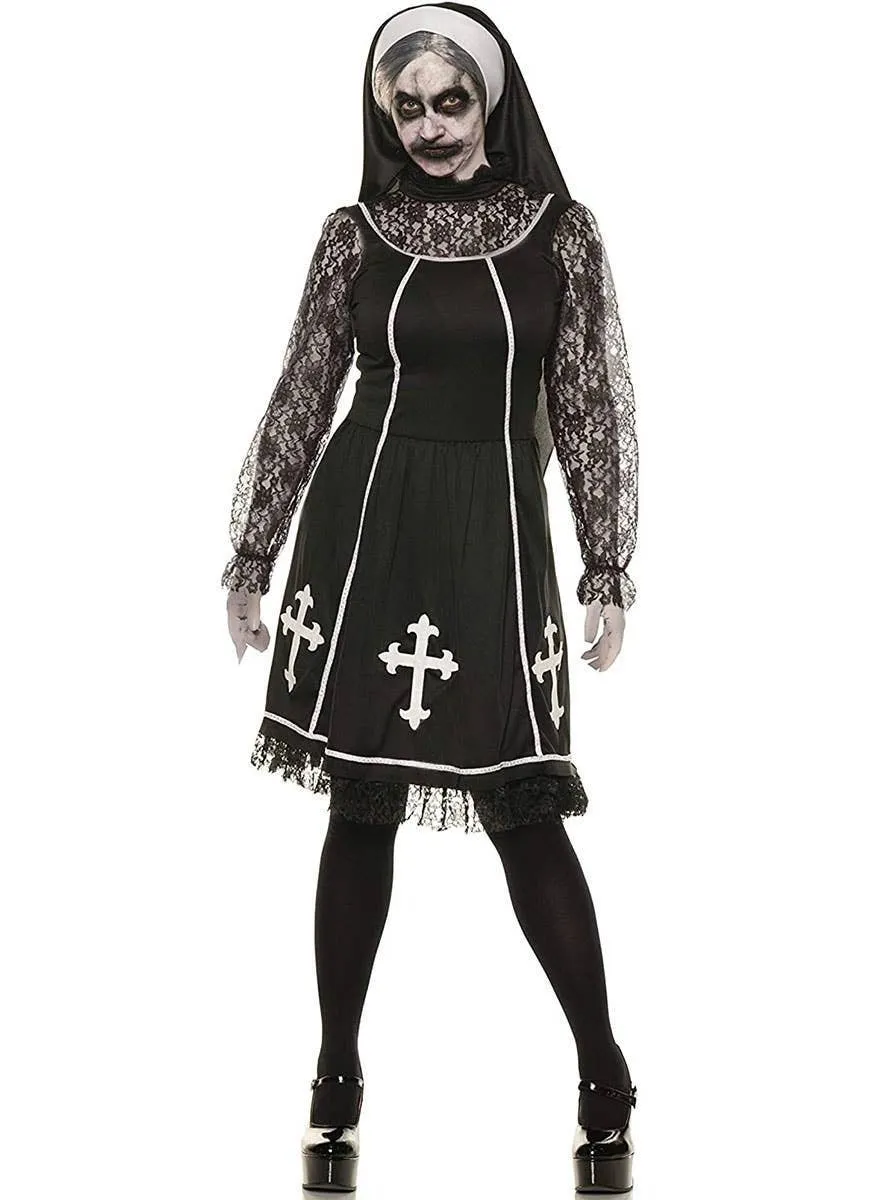 Bad Habit Evil Nun Womens Plus Size Halloween Costume