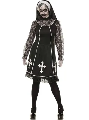 Bad Habit Evil Nun Womens Plus Size Halloween Costume
