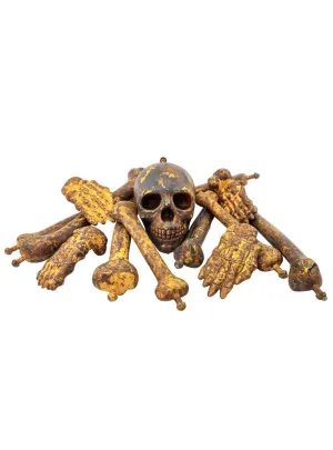 Bag of Human Skeleton Bones Halloween Decoration