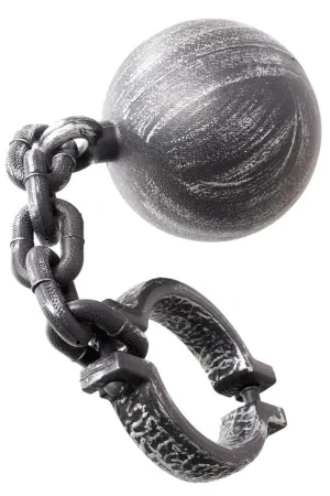 Ball And Chain Ankle Shackle Halloween Costume Accessory