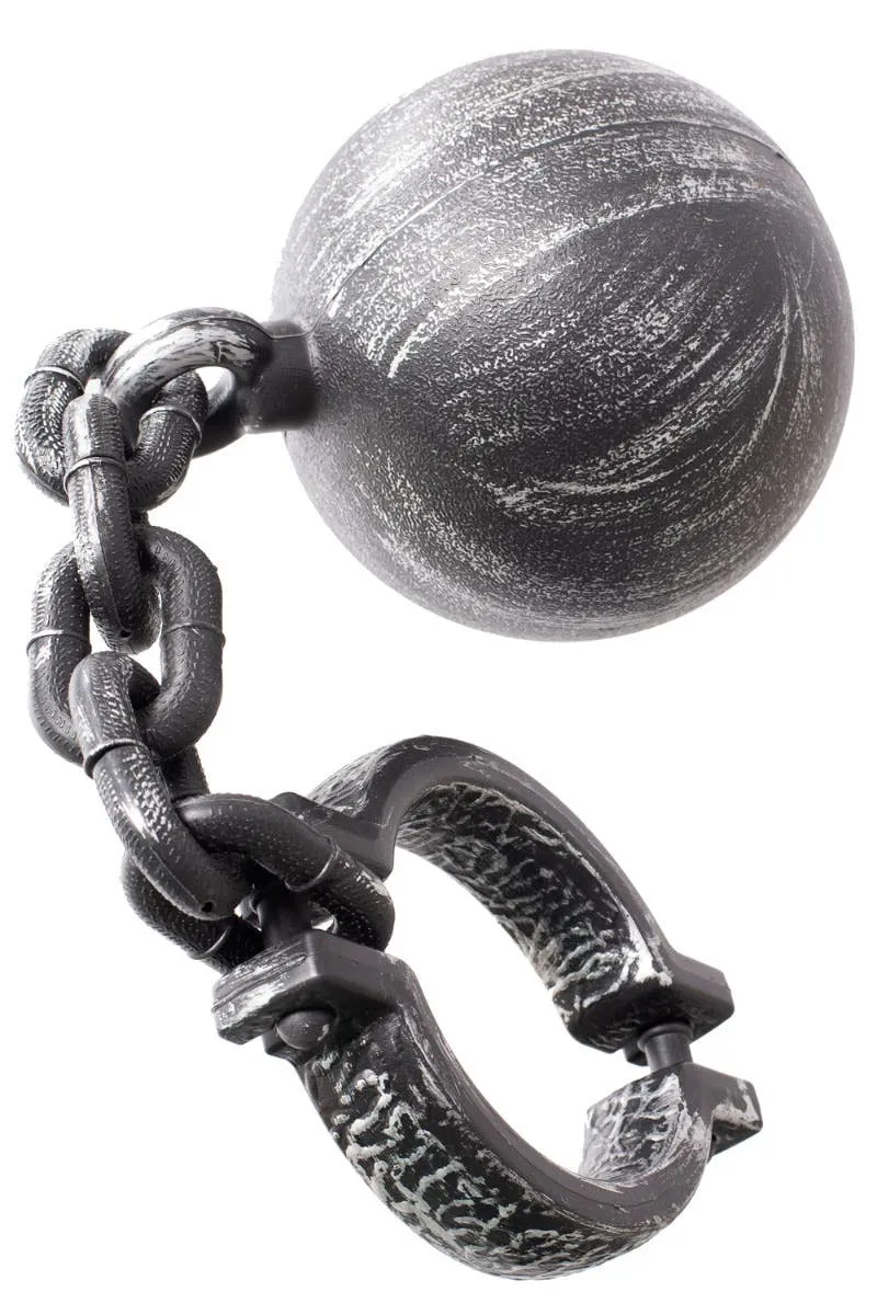 Ball And Chain Ankle Shackle Halloween Costume Accessory