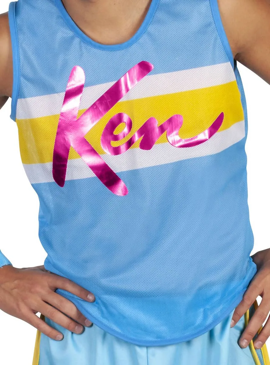 Barbie Mens Deluxe Blue 1980s Ken Doll Costume