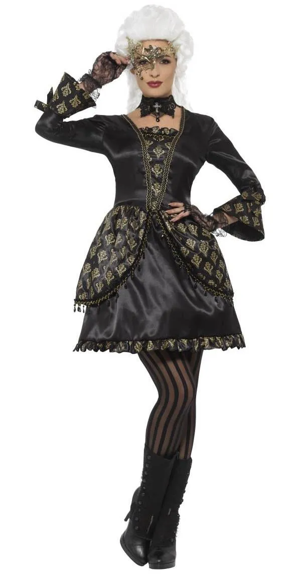 Baroque Womens Deluxe Masquerade Fancy Dress Costume