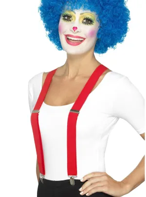 Basic Adjustable Red Costume Braces
