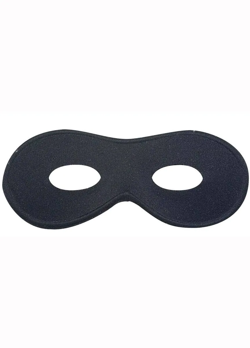 Basic Black Unisex Masquerade Mask