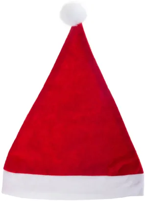 Basic Red Felt Santa Claus Christmas Costume Hat