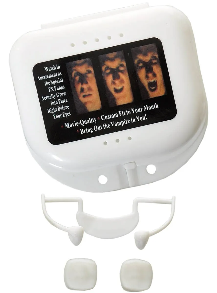 Basic Retractable Vampire Fangs Halloween Accessory