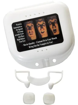 Basic Retractable Vampire Fangs Halloween Accessory