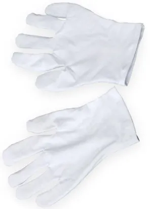 Basic White Costume Gloves for Men