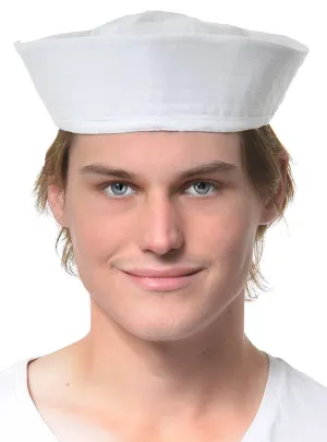 Basic White Sailor Gob Costume Hat