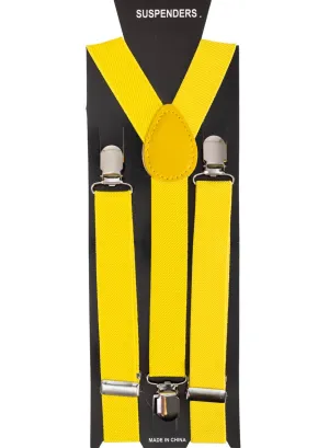Basic Yellow Adjustable Costume Braces