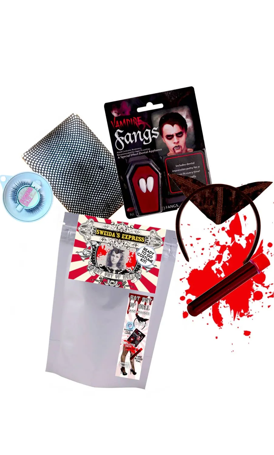 Bat Out of Hell Womens Vampire Costume Kit
