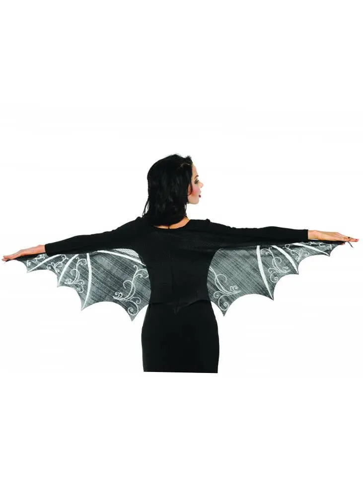 Bat Queen Womens Black Vampire Halloween Costume