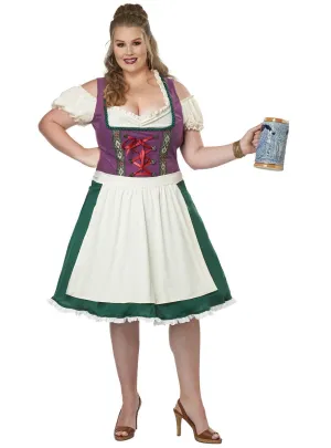 Bavarian Beer Maiden Womens Plus Size Oktoberfest Costume