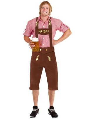 Bavarian Beer Man Mens Oktoberfest Lederhosen Costume