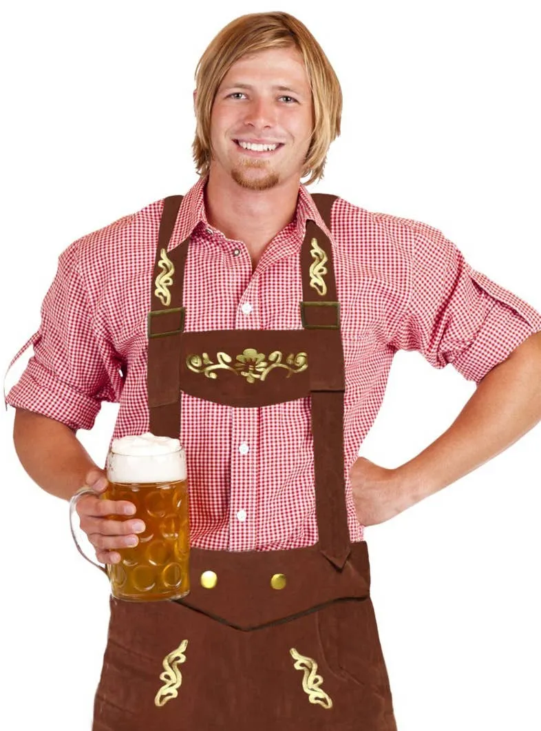 Bavarian Beer Man Mens Oktoberfest Lederhosen Costume