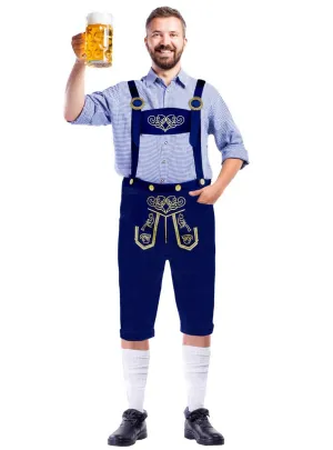 Bavarian Blue Beer Man Mens Oktoberfest Costume