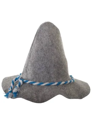 Bavarian Oktoberfest Grey Costume Hat