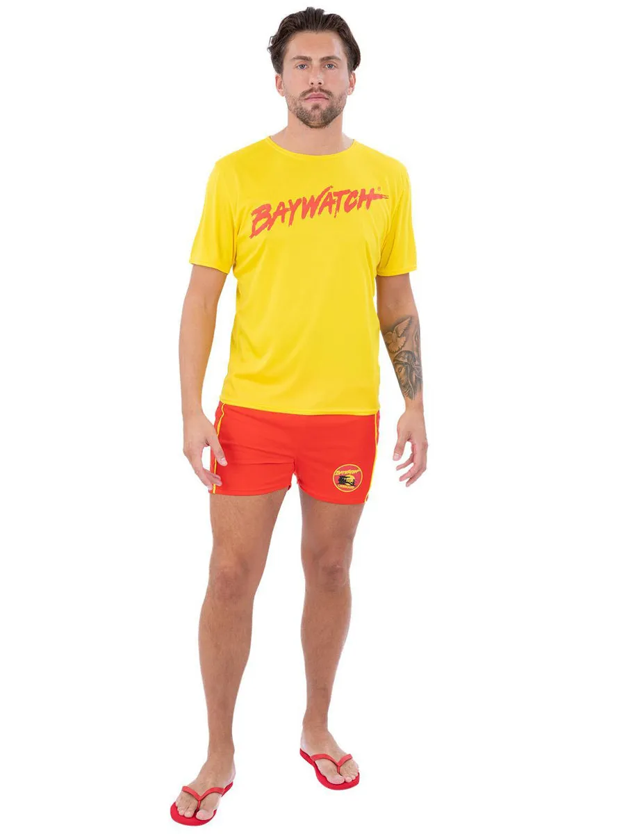 Baywatch Lifeguard Mens Top And Float Costume Set
