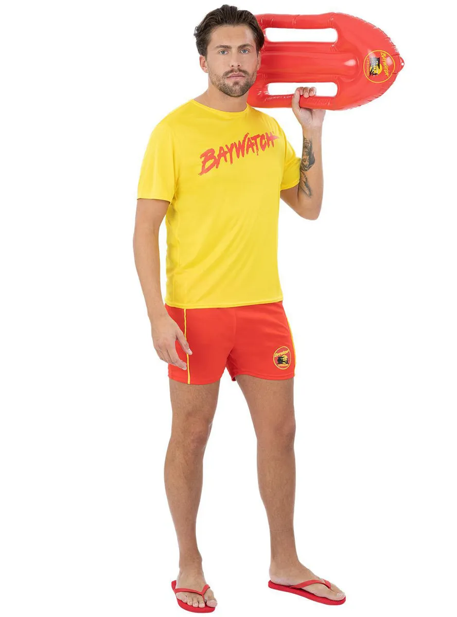 Baywatch Lifeguard Mens Top And Float Costume Set