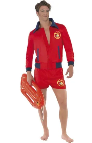 Baywatch Mens Deluxe Licensed Lifeguard Costume