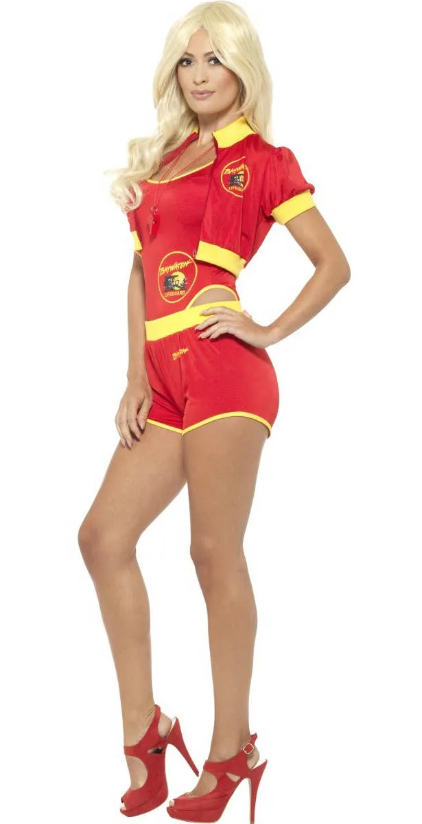 Baywatch Sexy Deluxe Womens Lifeguard Fancy Dress Costume