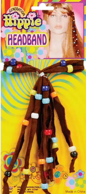 Beaded 70s Generation Hippie Headband