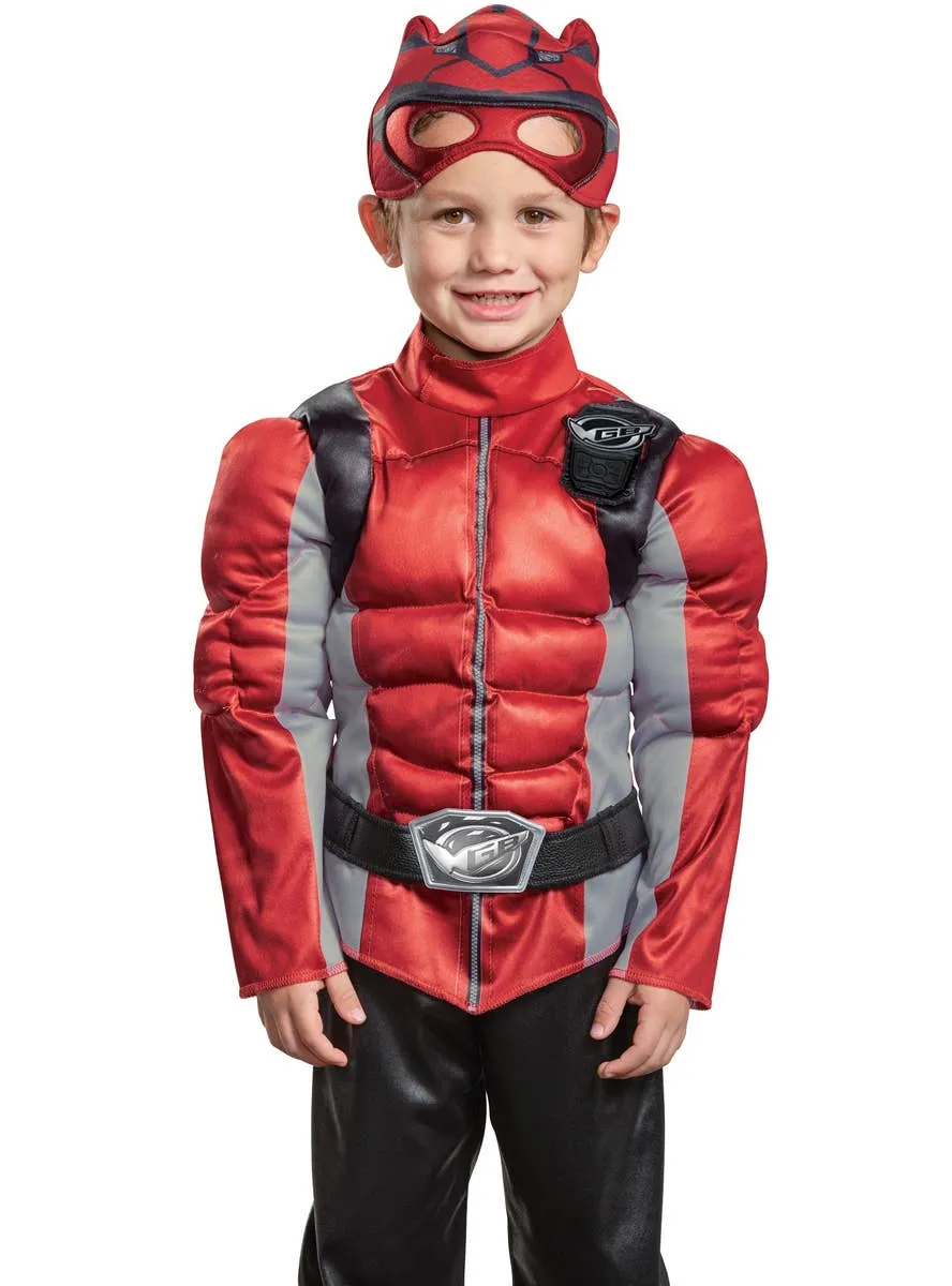 Beast Morpher Red Power Rangers Toddler Boys Muscle Chest Costume
