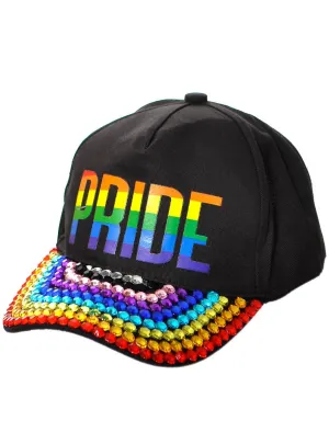 Bedazzled Rainbow Pride Mardi Gras Costume Hat