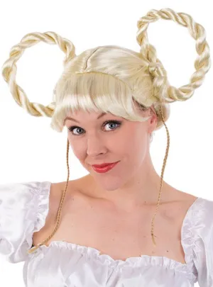 Beer Girl Gertrude Womens Blonde Costume Wig