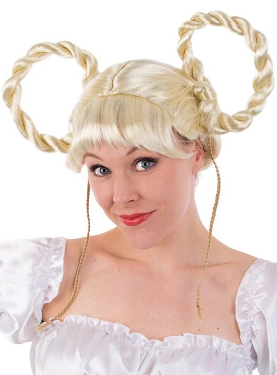 Beer Girl Gertrude Womens Blonde Costume Wig