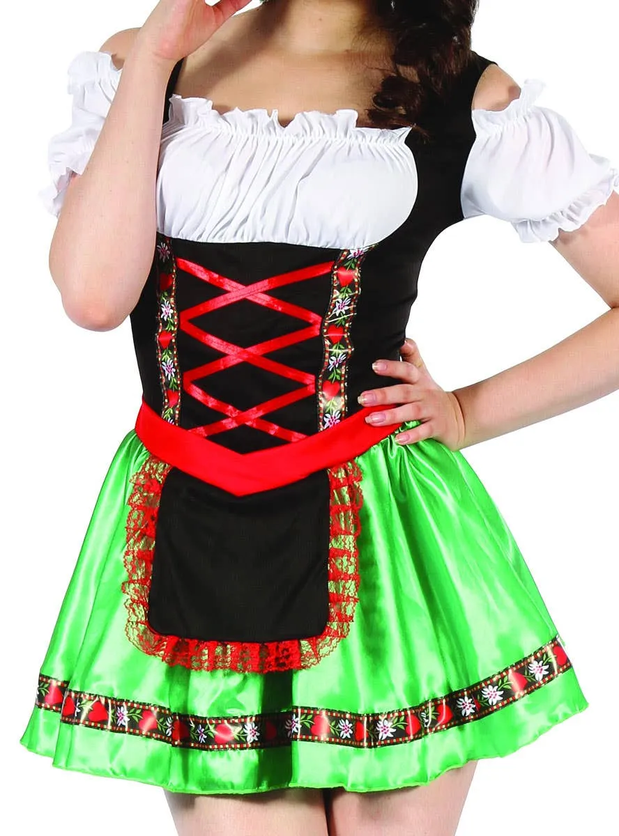 Beer Girl Womens Green Oktoberfest Costume