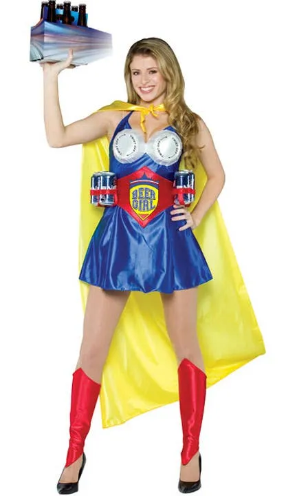 Beer Girl Womens Superhero Costume