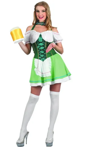 Beer Lady Womens Green Oktoberfest Costume