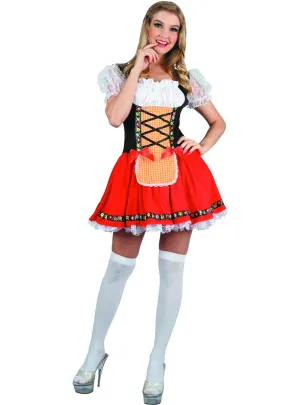 Beer Maid Womens Red Oktoberfest Costume