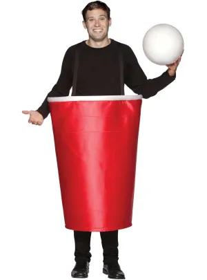 Beer Pong Cup and Ball Adults Funny Costume